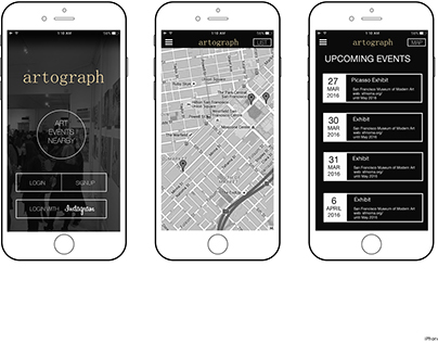 Artograph - Art Event/Gallery mapping mobile app