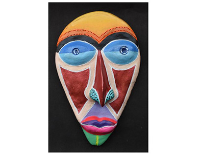 Wall Decor - Tribal Clay Mask
