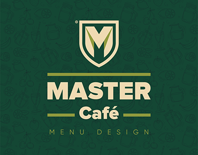 Master Café menu design