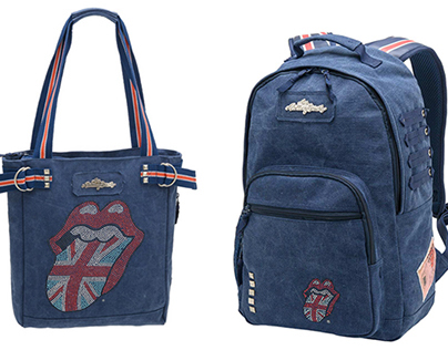 Rolling Stones tote bag, backpack and case