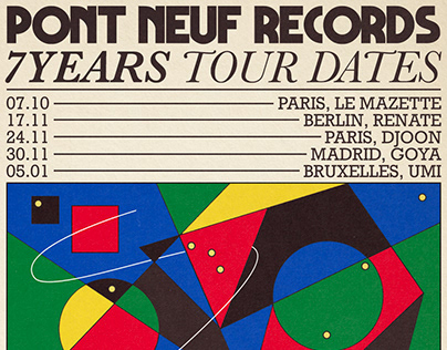 Pont Neuf records 7years Tour poster