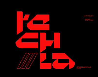 Techla - Futuristic Display Font