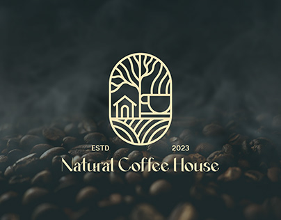 Line Art, Natural Coffee House | Logo & Brand Identity