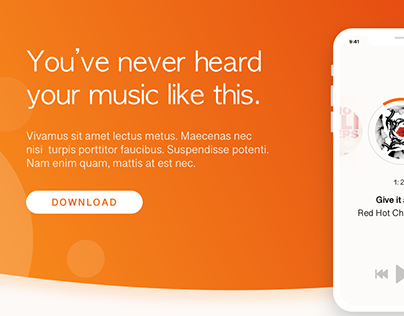 Music App Landing Page