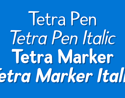Tetra Pen & Marker Font