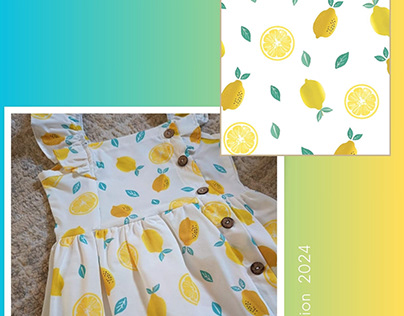 Printed Lemon Dress