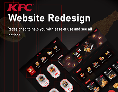 Redesign of the KFC website
