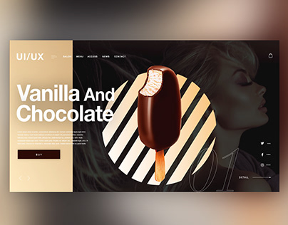 🍦Vanilla And Chocolate ｜Daily Ui Design