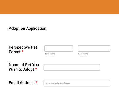 Pet Adoption Application Design