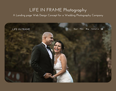 Life In Frame Photography - Web Design