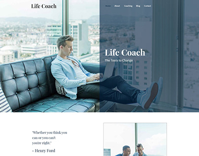 Life Coach Web Design