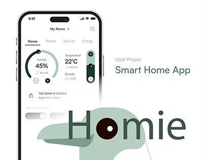 Homie | Smart Home App | UI/UX Case Study