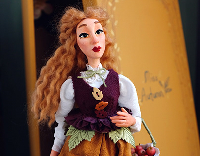 Miss Autumn - Collectible Art Doll
