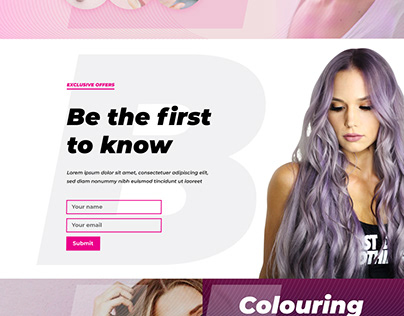 Beauty website design
