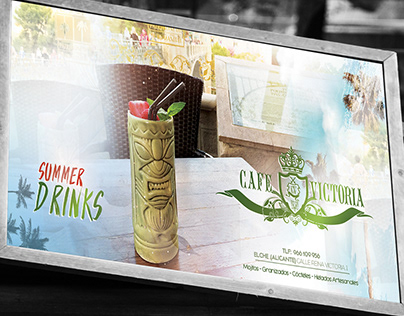 Diseño Marketing Publicidad Coctelería Café Victoria