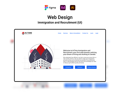 Website UI/UX Design (In Time Immigration)