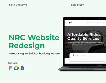 NRC website redesign with e-ticket booking feature