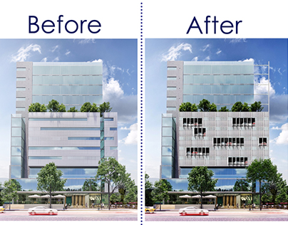 Before/After - Architectural Photoshop editing