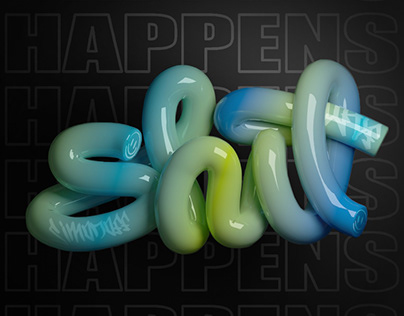 Glossy 3d Lettering