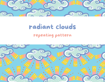 Radiant Clouds Repeating Pattern