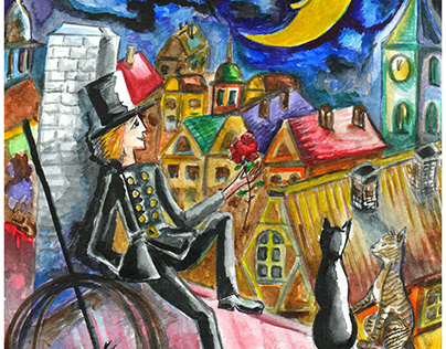 Chimney sweep and the Moon