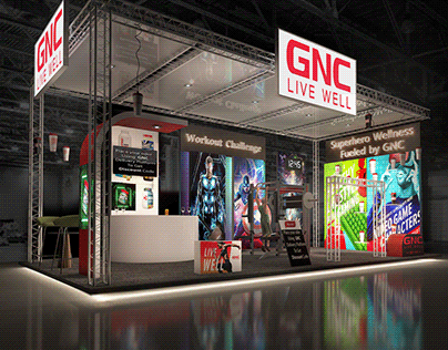 GNC Booth Design 3D Visualization