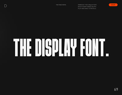 THE DISPLAY FONT.