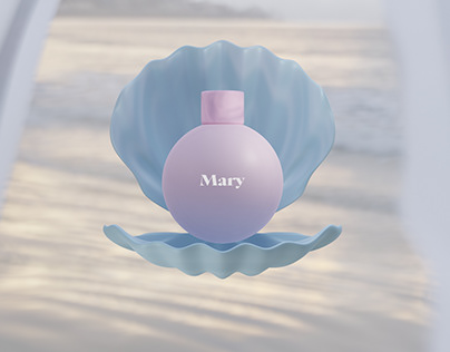 Perfume "Mary". Perfume bottle. Design concept