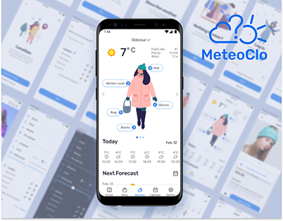 MeteoClo | UX/UI, Mobile App