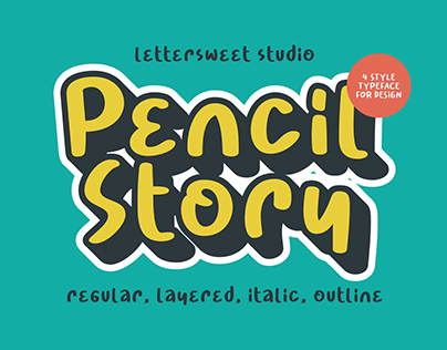 Pencil Story - Kid Font