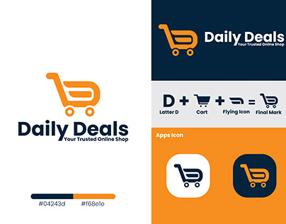 Daily Deals E commerce branding logo