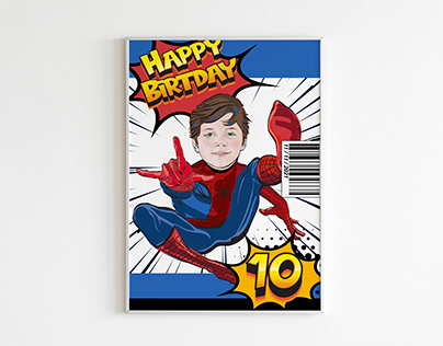 POSTER FOR THE BOY'S BIRTHDAY