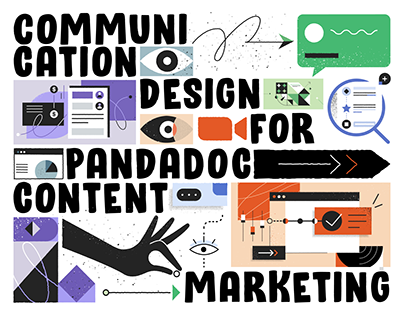 Communication design and illustrations for PandaDoc