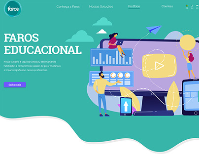Redesign Site Faros Educacional