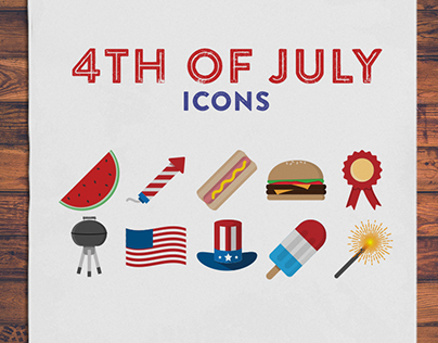 Fourth of July Icons