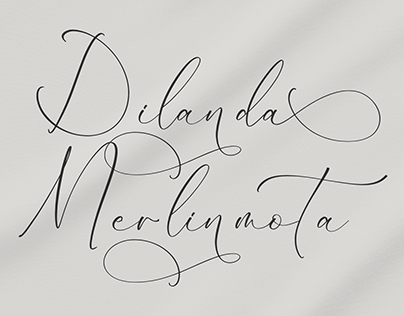 Dilanda Merlinmota - Beautiful Script Font