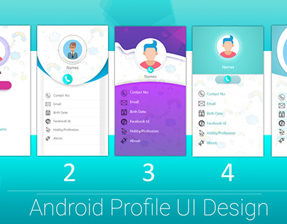 Android Profile UI Design