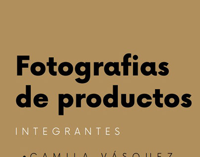 FOTOGRAFIAS DE PRODUCTOS