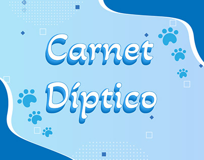 Carnet para mascotas / Díptico