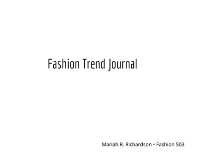 Fashion Trend Journal
