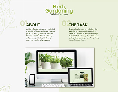 Herb Gardening-Website Redesign