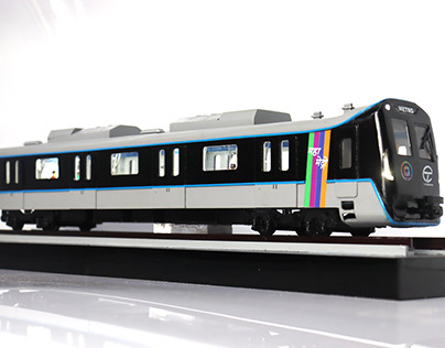 Miniature Metro Rail Model - Maadhu Creatives