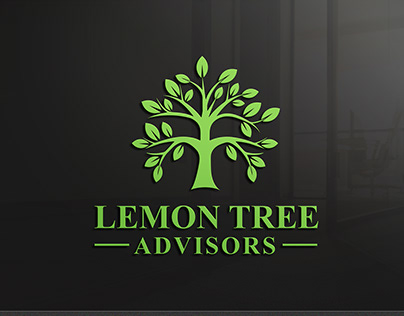 Modern Minimalist Logo Design Lemon Tree