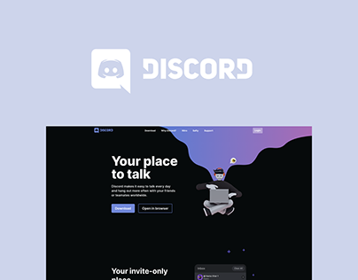 Discord landing page redesign