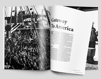 Editorial Magazine Spreads - Ellis Island