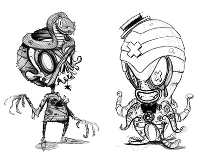 Character Design Sketches (Horror)