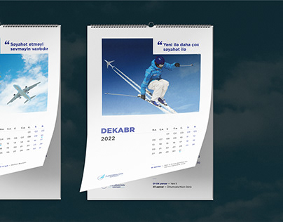 Azerbaijan Airlains Calendar