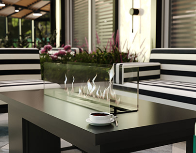 Palm Hills Clubhouse Outdoor Fine Dining CGI Project