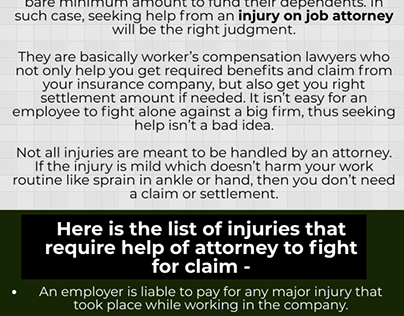 injury on job attorney