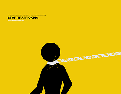 "Stop Trafficking" Amnesty USA Poster
